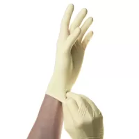 Перчатки смотровые латексные нестерильные опудренные (упаковка 50 пар)