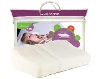 Подушка ортопедическая Luomma Lum F-502, с эффектом памяти и выемкой под плечо, валики 12 и 6 см