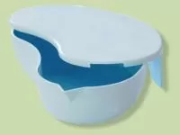 Лоток полимерный почкообразный с крышкой автоклавируемый ЛПпо 1,75 А-Елат (318х217х80 мм)