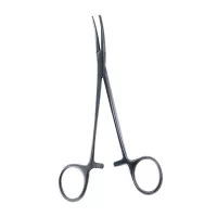 Зажим Кохера кровоостанавливающий 1*2 зубчатый изогнутый №1 150 мм Surgicon З-21-1 J-17-060