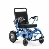 Кресло-коляска с электроприводом MET Compact 35 с алюминиевой рамой, синяя