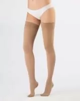 Чулки компрессионные OFA BAMBERG Classic унисекс 1 класс компрессии с закрытым носком и гладкой резинкой цвет бежевый 