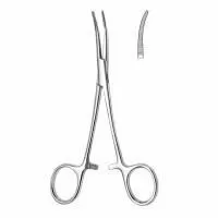 Зажим кровоостанавливающий зубчатый изогнутый Hilbro