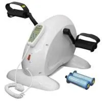 Простой педальный тренажер Mini Bike с электроприводом (белый) для верх и ниж конечностей LY-901-MB