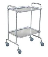 Столик инструментальный СМИ-5, 2 полки (нерж сталь) Ока-Медик