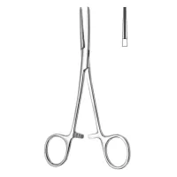 Зажим кровоостанавливающий с атравматической нарезкой прямой 160 мм Hilbro 34.0126.16