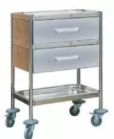 Столик манипуляционный с выдвижными ящиками из нержавеющей стали Э-147/2-СП