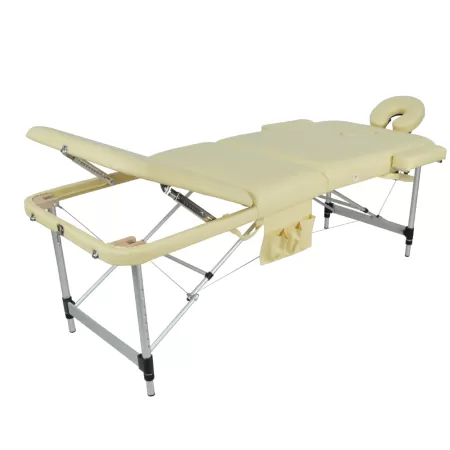 Стол массажный MED-MOS JFAL01A 3-секционный складной алюминиевый с регулировкой высоты 