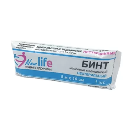 Бинт марлевый нестерильный 5м х 10 см