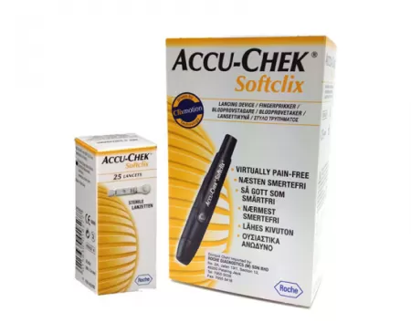Ручка для прокалывания ACCU-CHEK Softclix + 25 ланцетов
