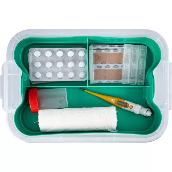 Контейнер для аптечки Домашний доктор 6.5 л 310x200x180 мм в ассортименте 