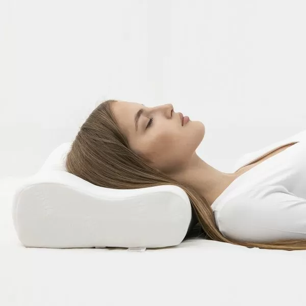 Подушка ортопедическая Fosta F 8021, с эффектом памяти, валики 12 и 10 см