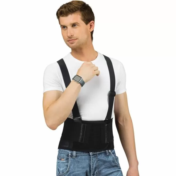 Корсет пояснично-крестцовый ORTO ПК-220 с подтяжками, высота 25 см, 4-8 ребер жесткости