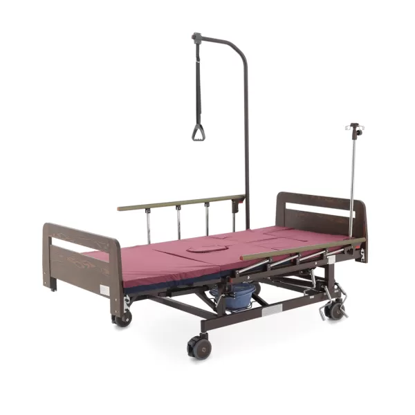 Кровать механическая MED-MOS Е-45А ЛДСП венге с туалетом и функцией переворота