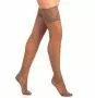 Чулки компрессионные Ergoforma EU 222 женские 2 класс компрессии с закрытым носком и кружевной резинкой полупрозрачные 