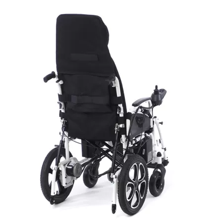 Кресло-коляска с электроприводом MET COMFORT 85 складная, с регулировкой угла наклона спинки и подножек