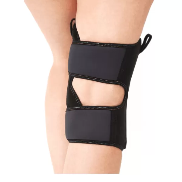 Бандаж на коленный сустав Talus КС-616 разъемный, с силиконовым кольцом и пружинными ребрами жесткости, размер универсальный