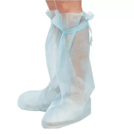 Бахилы одноразовые Гекса стерильные нетканные высокие 55 см плотность 25 мкм