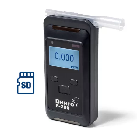 Алкотестер профессиональный Динго E-200 SD со слотом для SD карты