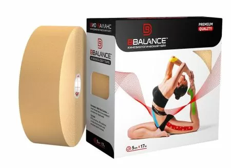 Кинезио-тейп BBalance BBTape 5см*17м бежевый