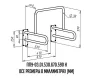 Поручень для инвалидов ППУ-03.01.530.670.590.Н для писсуара