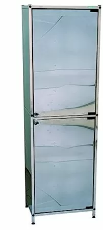 Шкаф медицинский одностворчатый из нержавеющей стали Э-112/Н-ШК