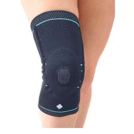 Бандаж на коленный сустав Talus КС-607, c силиконовым кольцом и пружинными ребрами жесткости, компрессионный