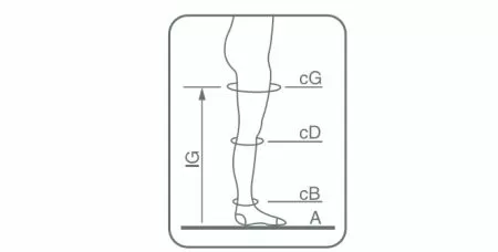 Чулки компрессионные Ergoforma 211 женские 1 класс компрессии с закрытым носком и кружевной резинкой полупрозрачные телесные