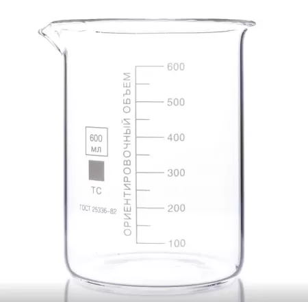 Стакан Н-1-600 низкий с носиком 600 мл стекло МиниМед