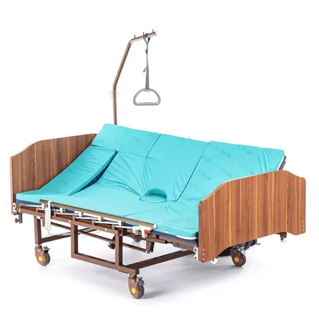 Кровать электрическая MET REVEL XL, артикул 17088, ширина 120см, с туалетом, матрасом, функциии кардиокресла и переворота, нагрузка до 200кг