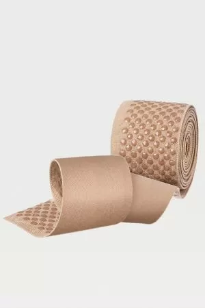 Чулки компрессионные IDEALISTA ID-310 унисекс 2 класс компрессии с открытым носком и гладкой резинкой цвет карамель 