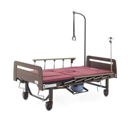 Кровать механическая MED-MOS YG-5 ЛДСП венге с туалетом и функцией переворота