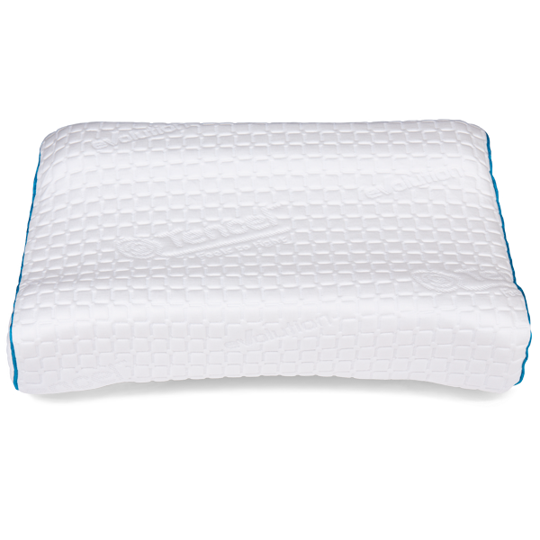 Подушка ортопедическая Тривес Evolution ТОП-906 Solace, с эффектом памяти и выемкой под плечо, валики 14 и 12 см