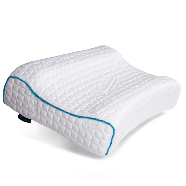 Подушка ортопедическая Тривес Evolution ТОП-906 Solace, с эффектом памяти и выемкой под плечо, валики 14 и 12 см