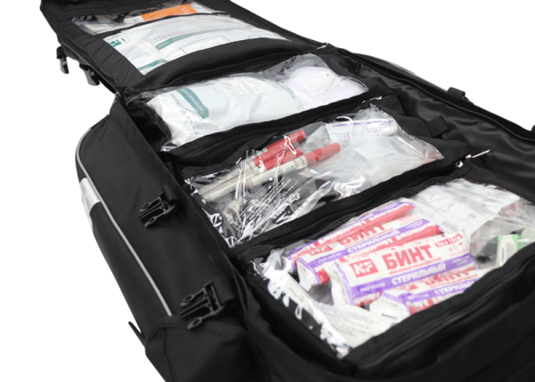 Аптечка для оказания первой помощи спасателями по приказу 246н МЕДПЛАНТ в двух рюкзаках универсальных РМУ-02, артикул 1674