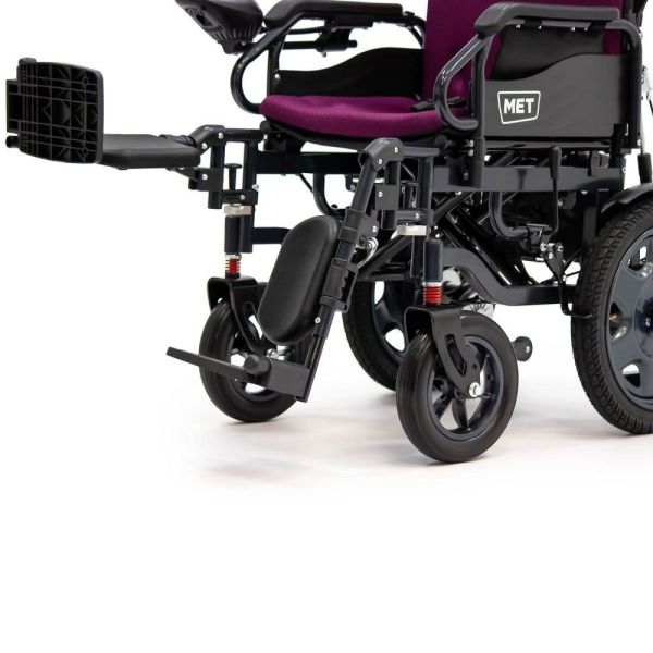 Кресло-коляска с электроприводом MET COMFORT 110, артикул 20702, ширина сиденья 44 см, колеса пневматические
