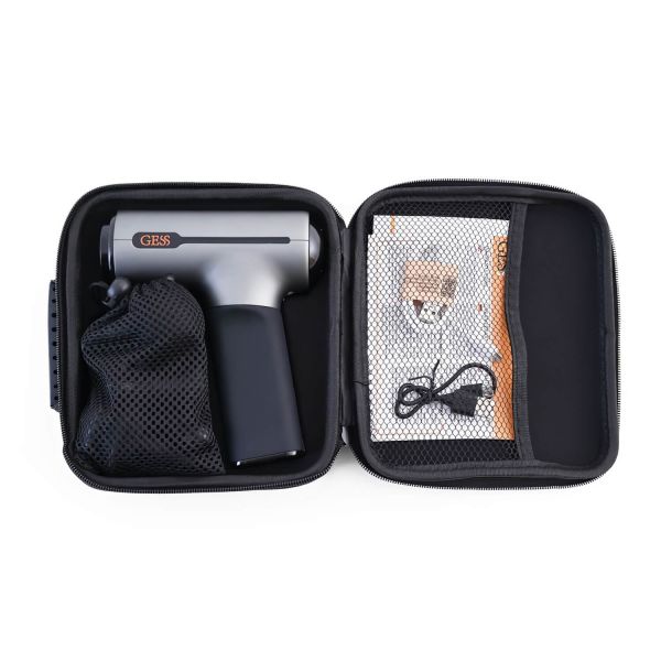 Массажер перкуссионный (массажный пистолет) GESS-877 Revolver для тела беспроводной