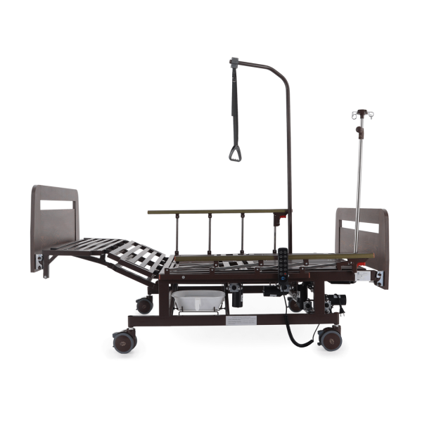 Кровать электрическая MED-MOS DB-11А ЛДСП венге ширина 120 см, с туалетом и функцией переворота