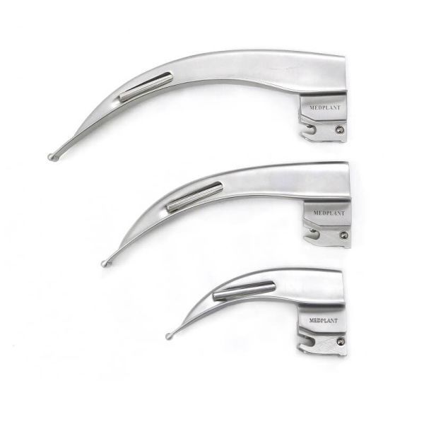 Ларингоскоп волоконно-оптический для экстренной медицины МЕДПЛАНТ ЛЭМ-02/ВО неонатальный, 3 клинка, артикул 1261