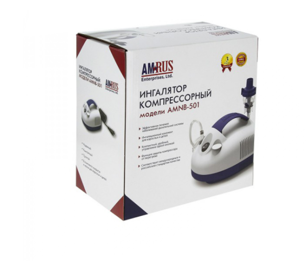 Ингалятор компрессорный AMRUS AMNB-501 компактный