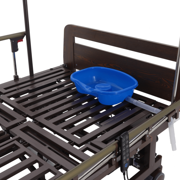 Кровать электрическая MED-MOS DB-11А ЛДСП венге ширина 120 см, с туалетом и функцией переворота