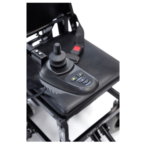 Кресло-коляска с электроприводом и лестничным подъемником MET LIFTER 2, артикул 21095, ширина сиденья 41 см, колеса пневматические