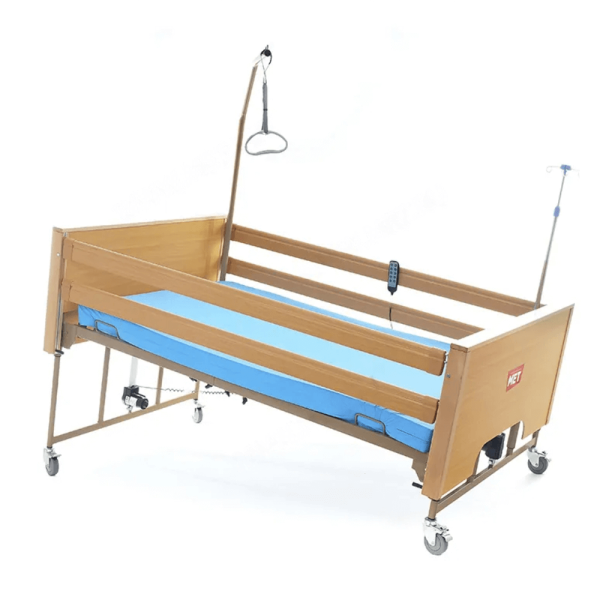 Кровать электрическая MET LARGO, артикул 18019, ширина 140 см, кардиокресло, регулировка высоты, нагрузка до 280 кг