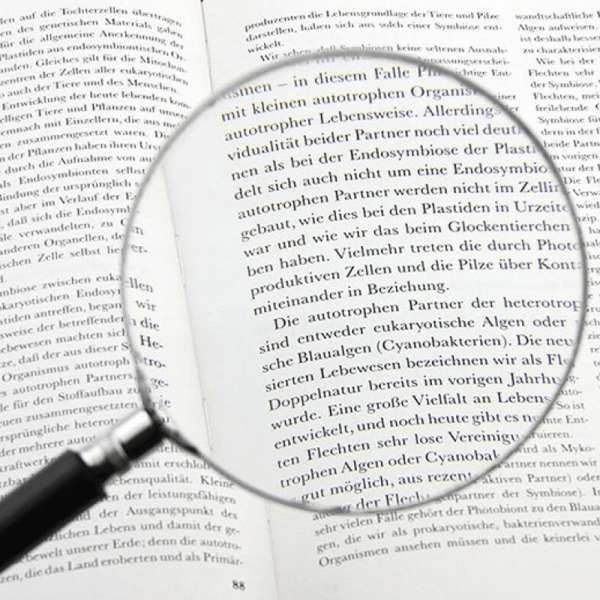 Лупа с ручкой VEBER 1028, 3х-кратное увеличение, диаметр  100 мм