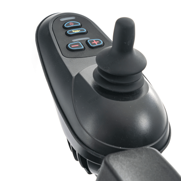 Кресло-коляска с электроприводом MET COMFORT 42, артикул 20504, складная, с регулировкой угла наклона спинки и подножек