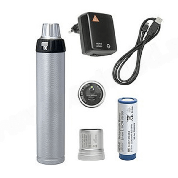 Дерматоскоп Heine DELTA 20 К-262.24.420 с рукояткой BETA NT, блоком зарядным настольным NT300 и футляром для хранения