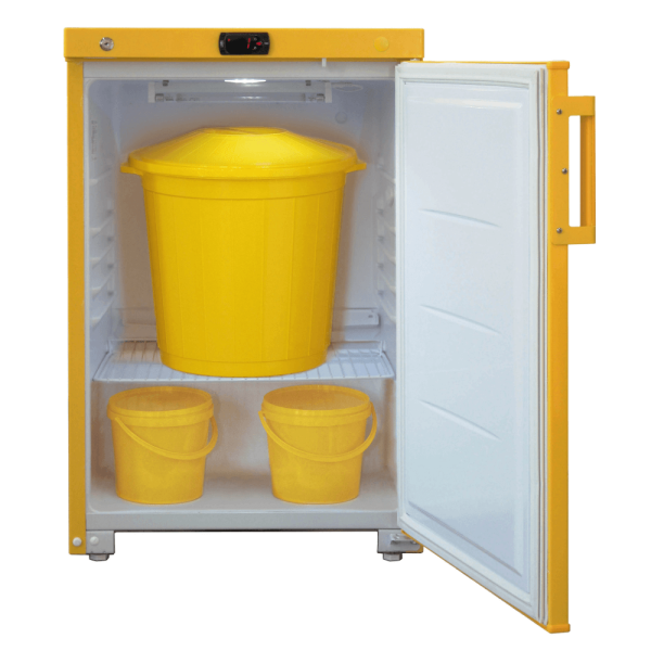 Холодильник для хранения медицинских отходов Бирюса 1502, объем 150л.
